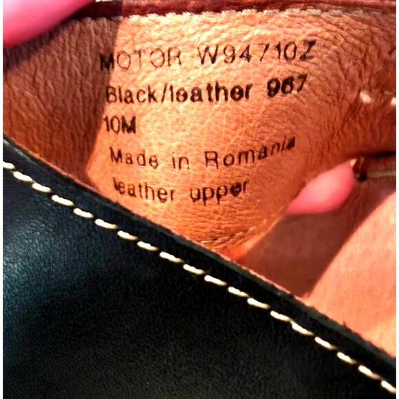 White Mountain Leather Sandals Black & Natural Size 10 - Picture 4 of 6